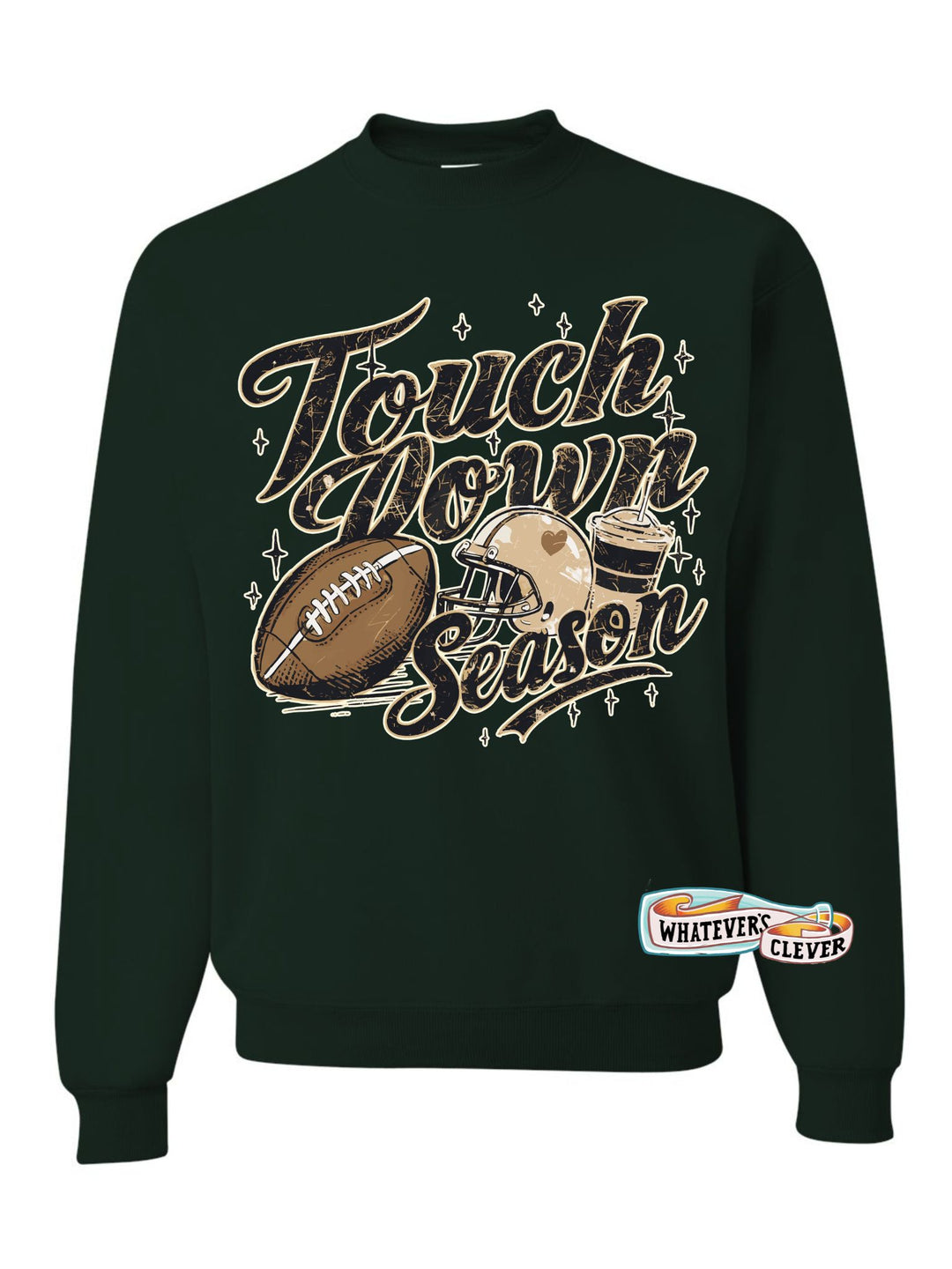 Touchdown Season Green Crewneck