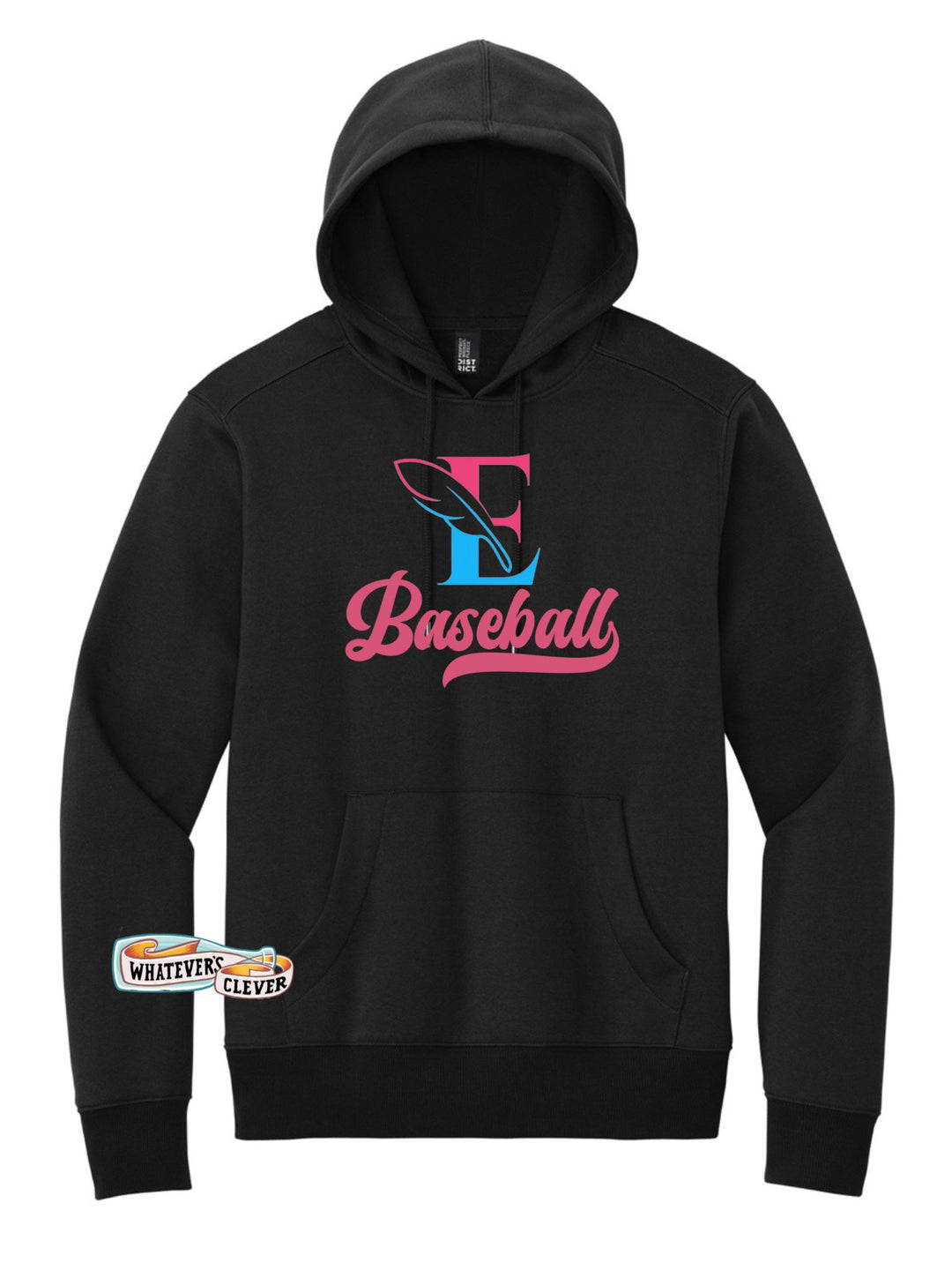 Eagles Baseball Hoodie - Pink/Blue