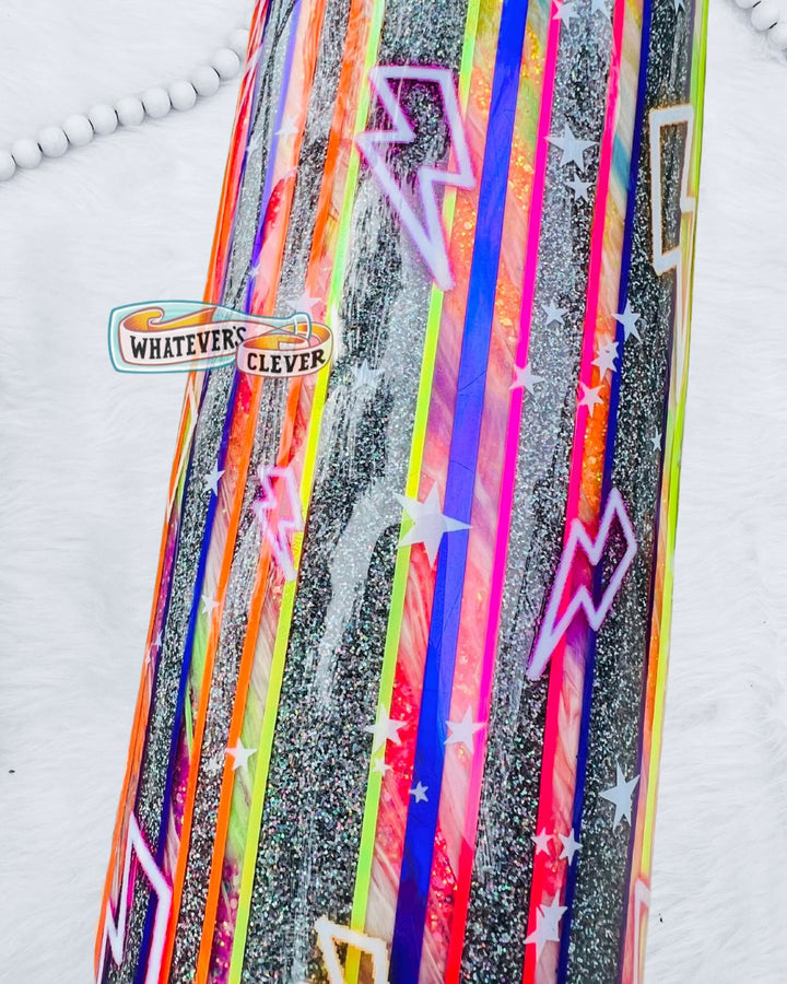 30oz Neon Bolt Tumbler