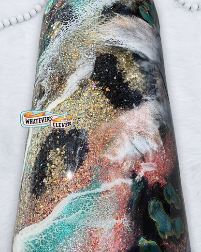 32oz Leopard Swirl Tumbler
