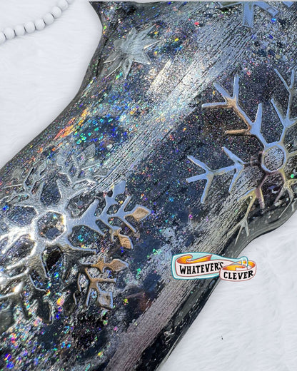 24oz Metallic Snowflake Tumbler