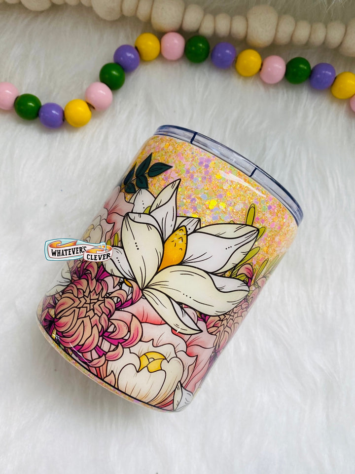 12oz Floral Tumbler