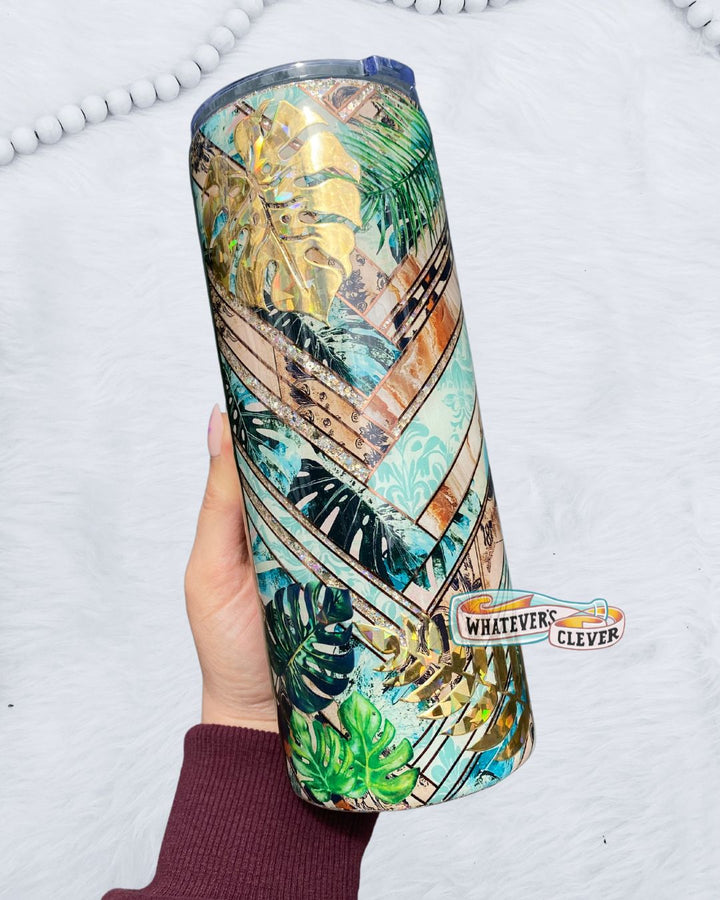 20oz Palm Collage Tumbler