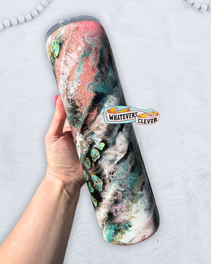 32oz Leopard Swirl Tumbler
