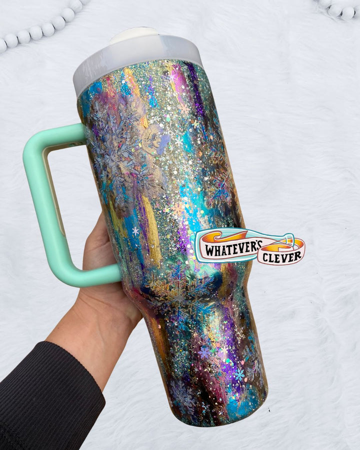 40oz Snowflake Tumbler