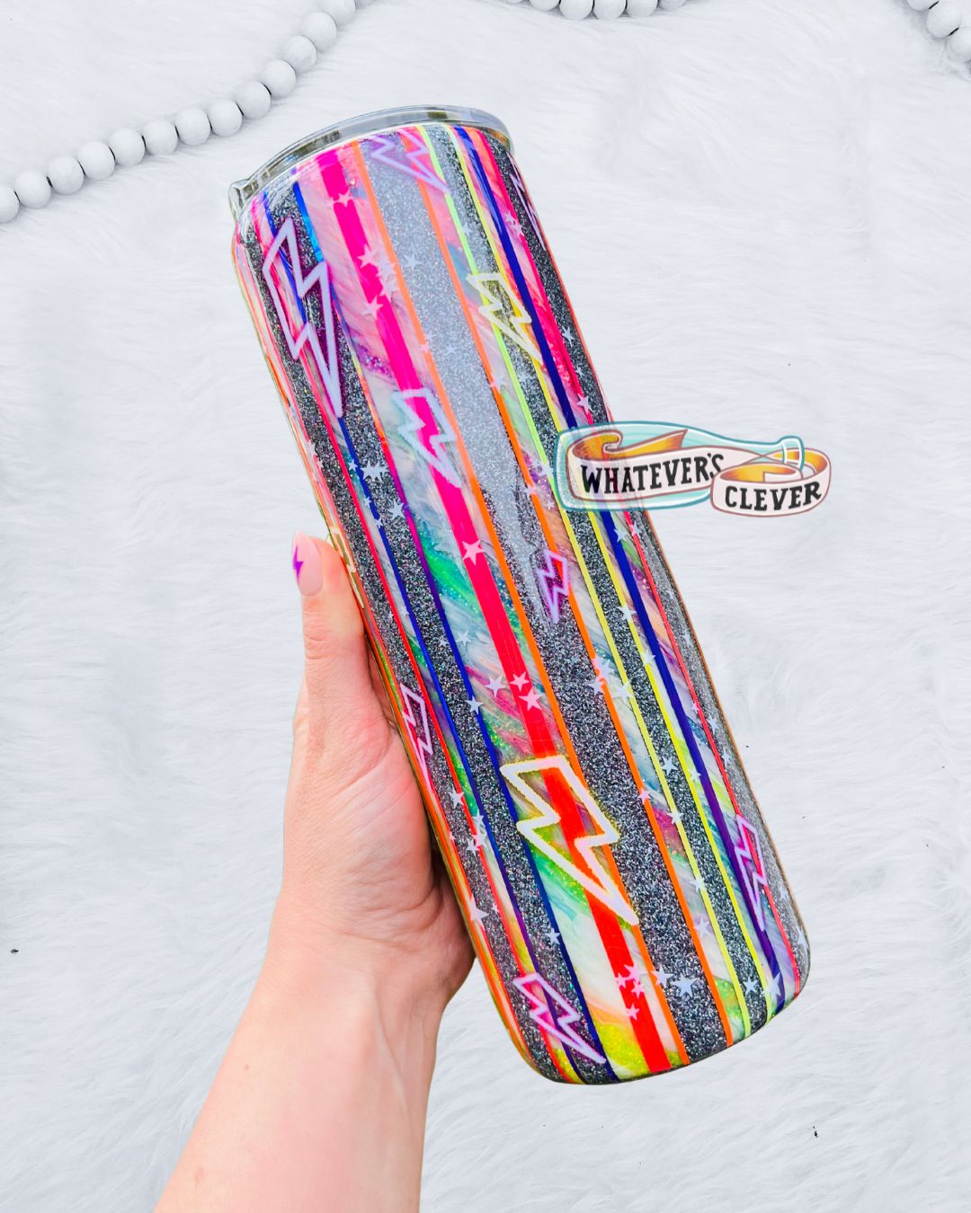30oz Neon Bolt Tumbler