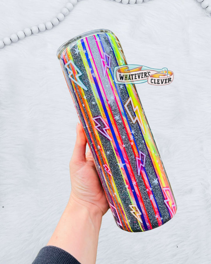 30oz Neon Bolt Tumbler