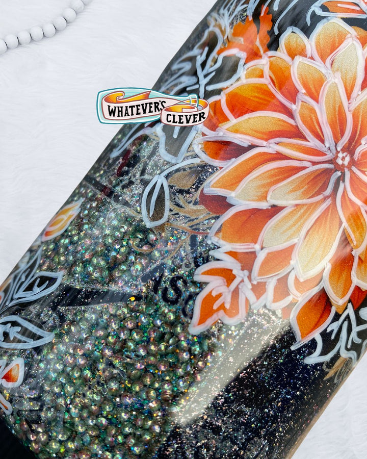 20oz Fall Floral Tumbler