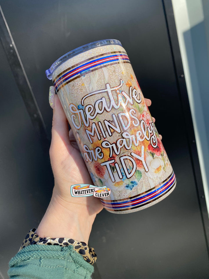 12oz Creative Minds Floral Tumbler