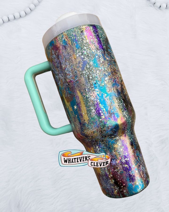 40oz Snowflake Tumbler