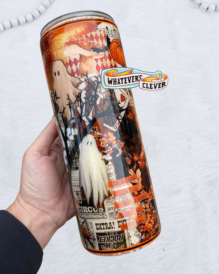 20oz Halloween Collage Tumbler