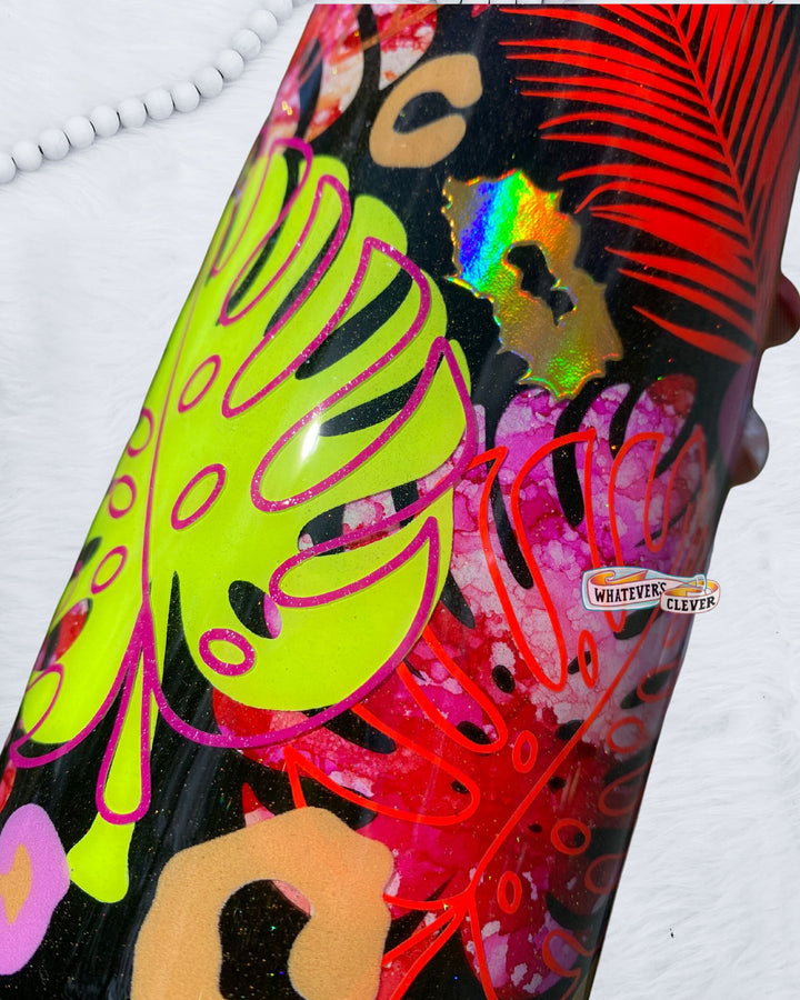 20oz Leopard Palm Tumbler