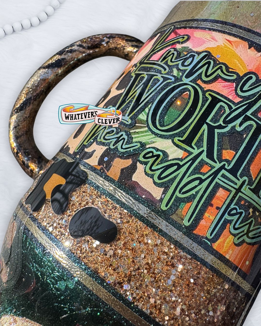 24oz Know Your Worth, Plus Tax Tumbler