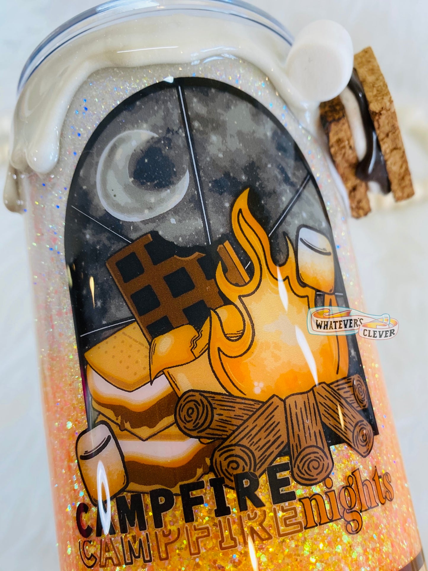 32oz Campfire and Smores Tumbler