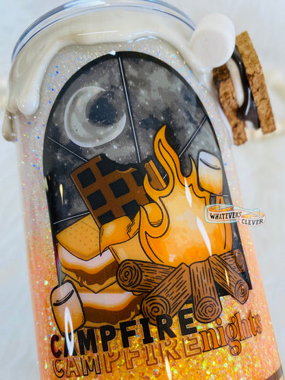 32oz Campfire and Smores Tumbler