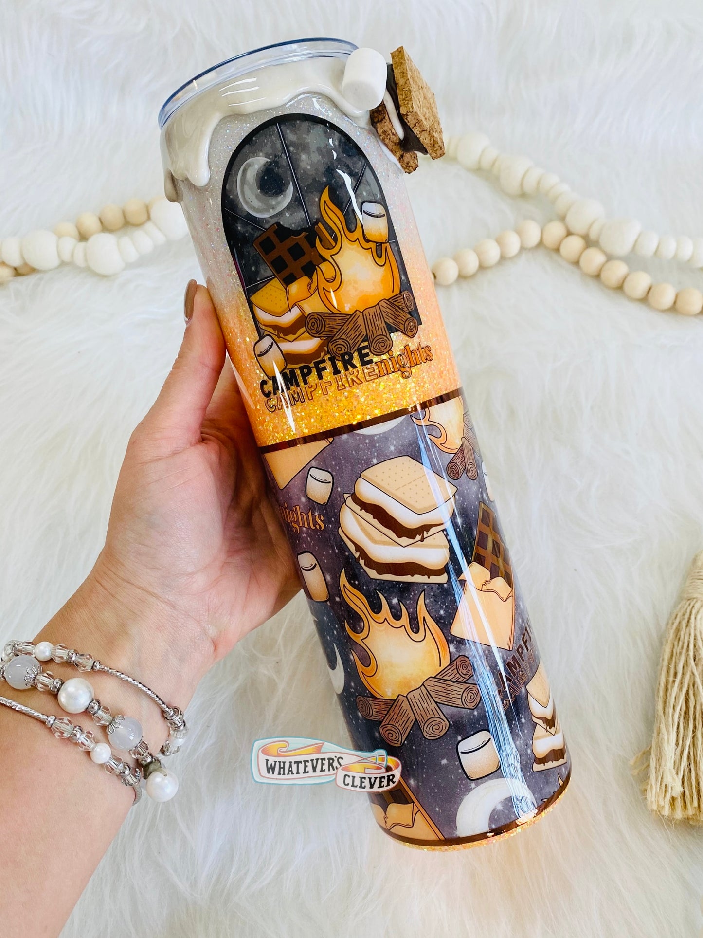 32oz Campfire and Smores Tumbler