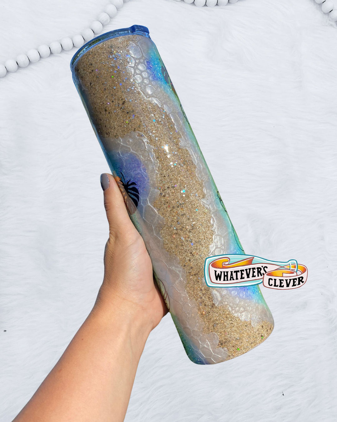 32oz Neon Beach Palm Tumbler