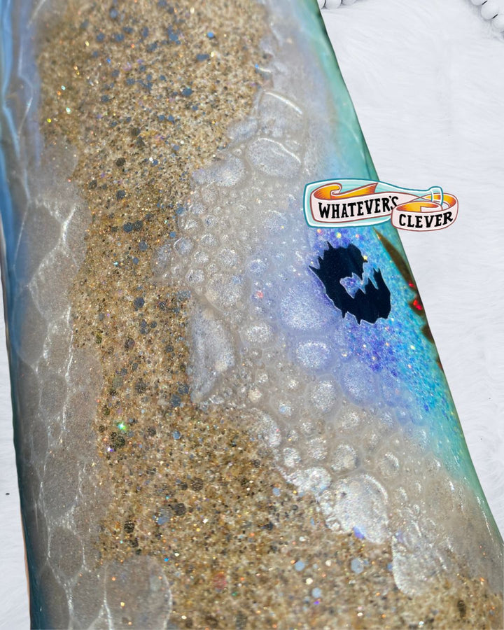 32oz Neon Beach Palm Tumbler