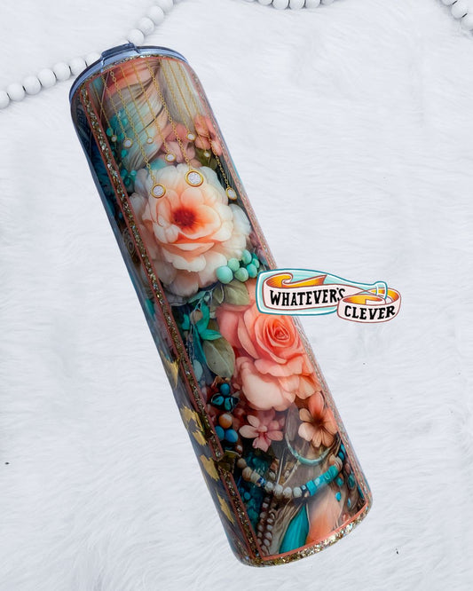 32oz Elegant Mixed Media Tumbler