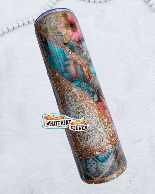 32oz Elegant Mixed Media Tumbler