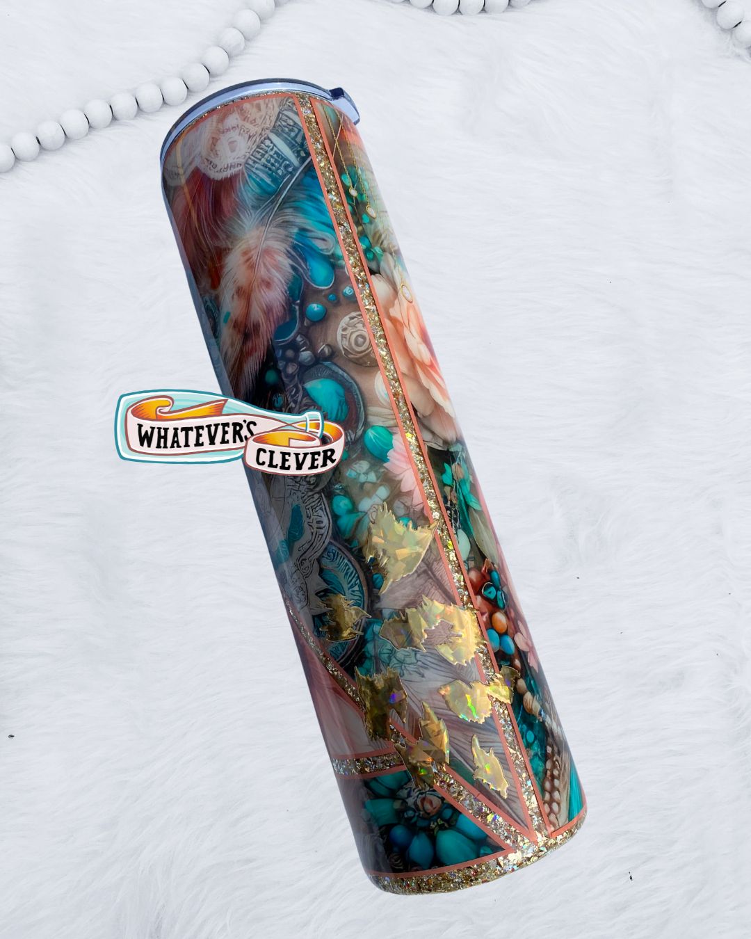 32oz Elegant Mixed Media Tumbler