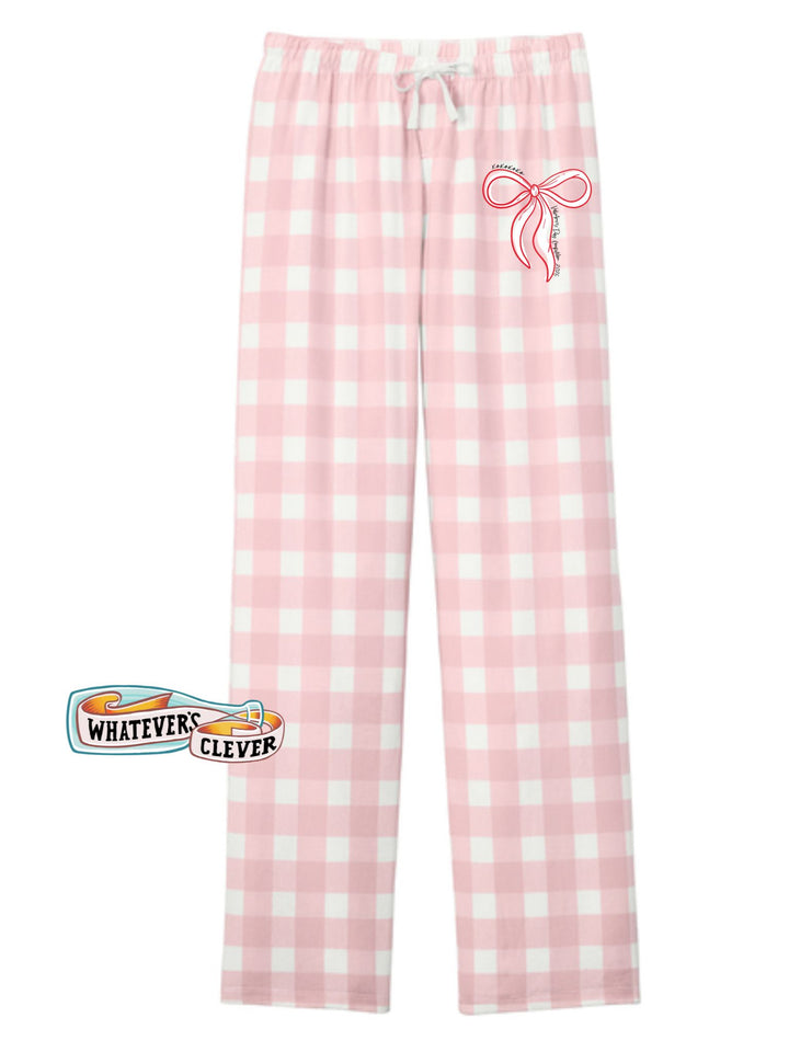XOXO Bow Flannel Pant