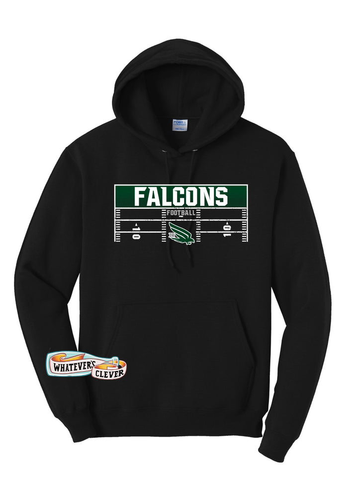 Junior Falcons Football Field Hoodie