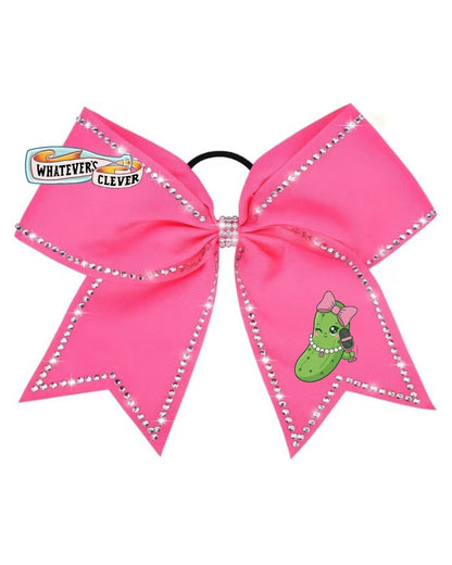 Peppy Pickles Rhinestone 7” Bow