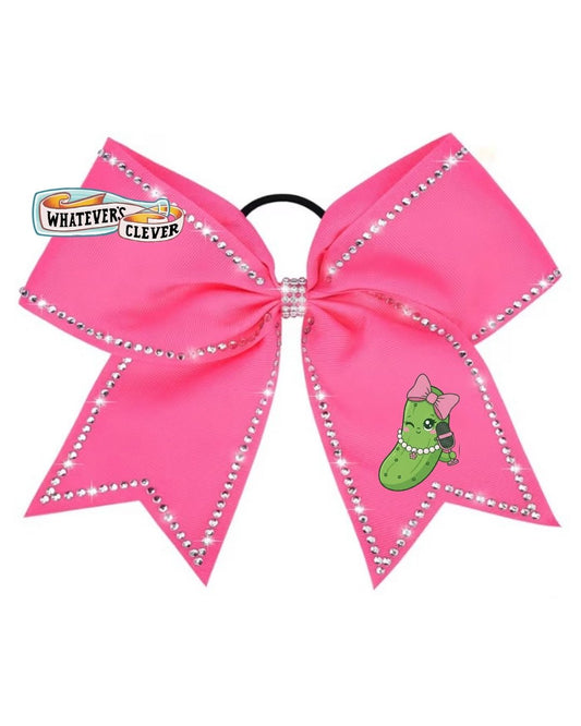 Peppy Pickles Rhinestone 7” Bow