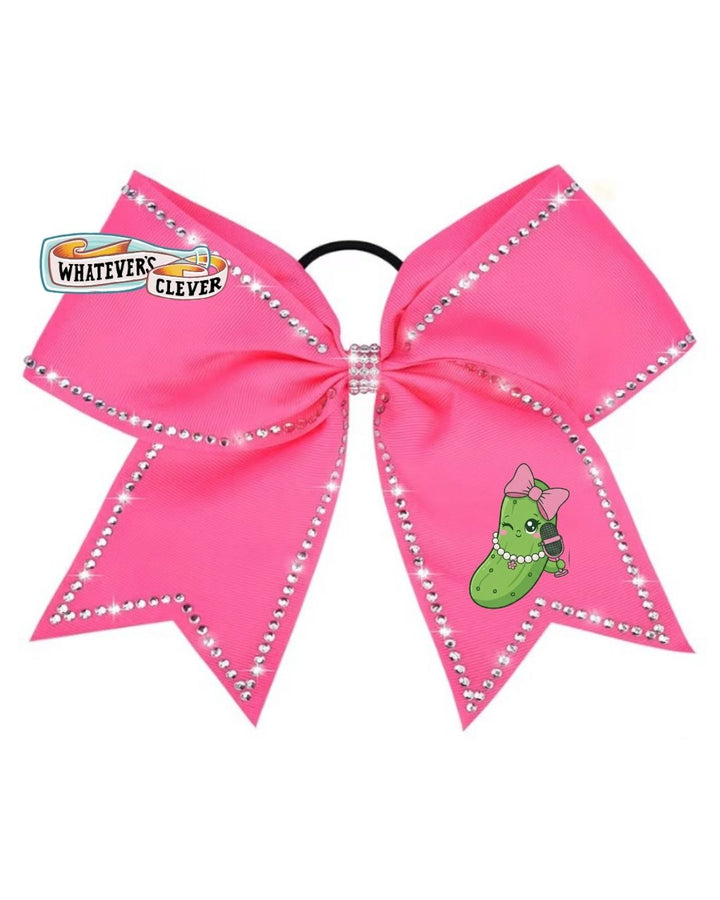 Peppy Pickles Rhinestone 7” Bow