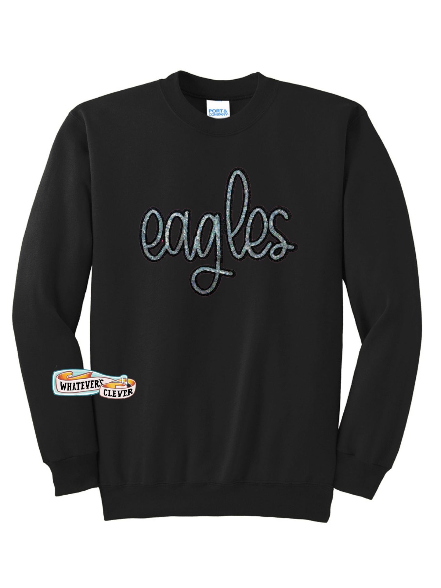 Eagles Crewneck with Sequin Embellishment