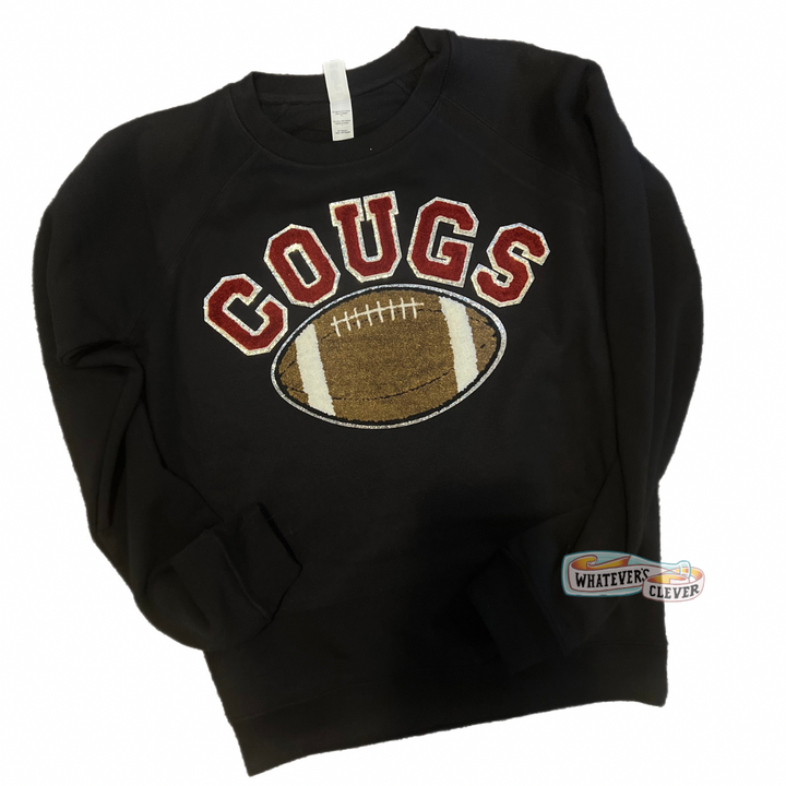 Cougs Crewneck with Chenille Letters