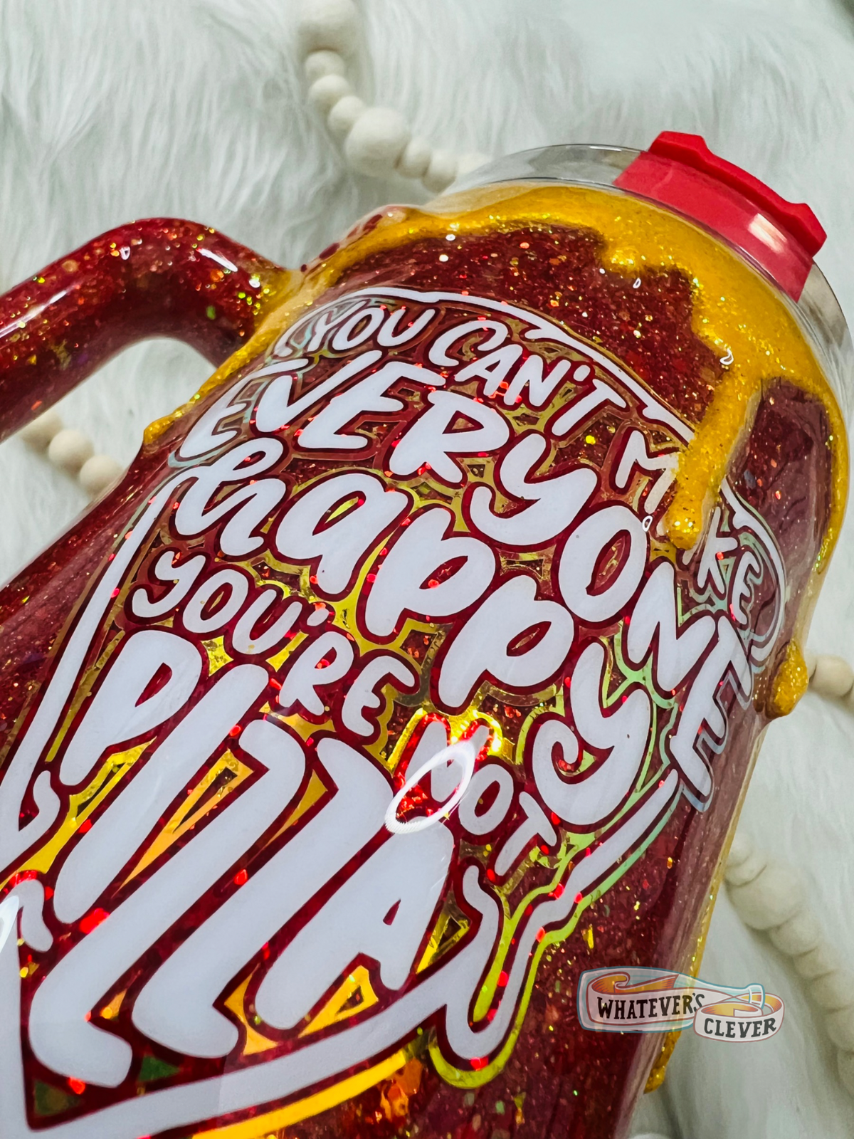 Red and Gold Chunky- Whatever's Clever Dump Bucket