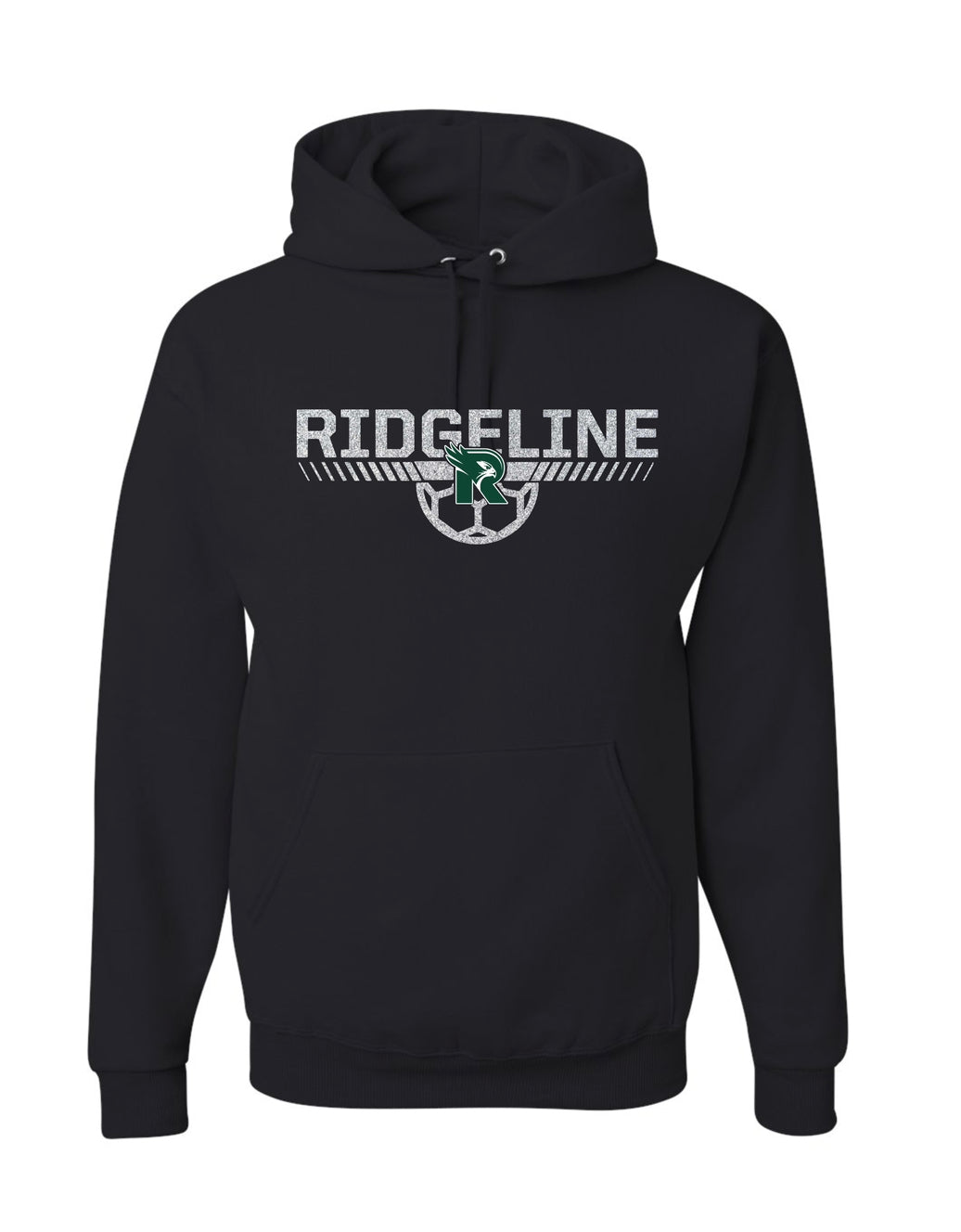 Glitter Ridgeline Soccer Hoodie - Black