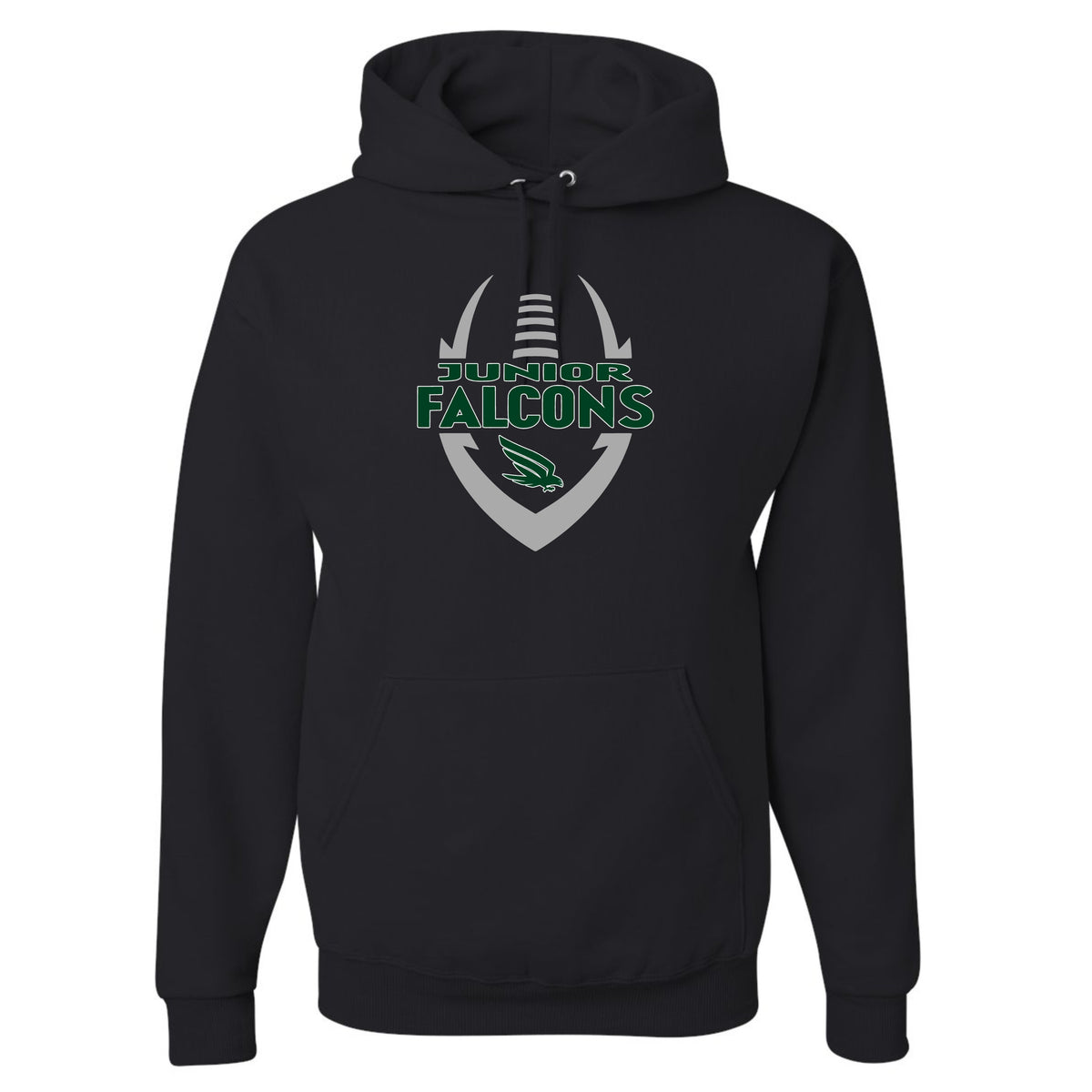 Junior Falcons Football Hoodie - Black