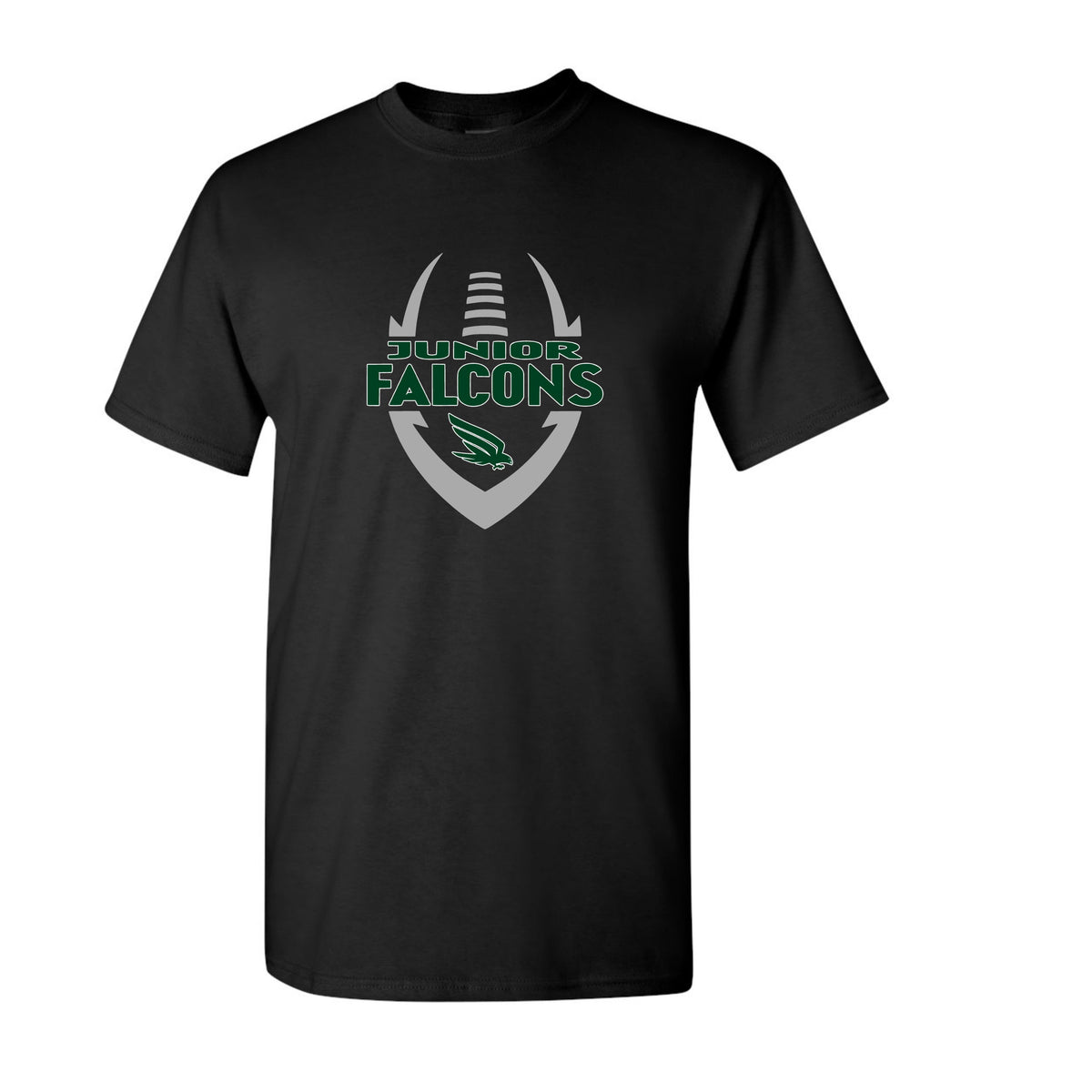 Junior Falcon Football Tee - Black