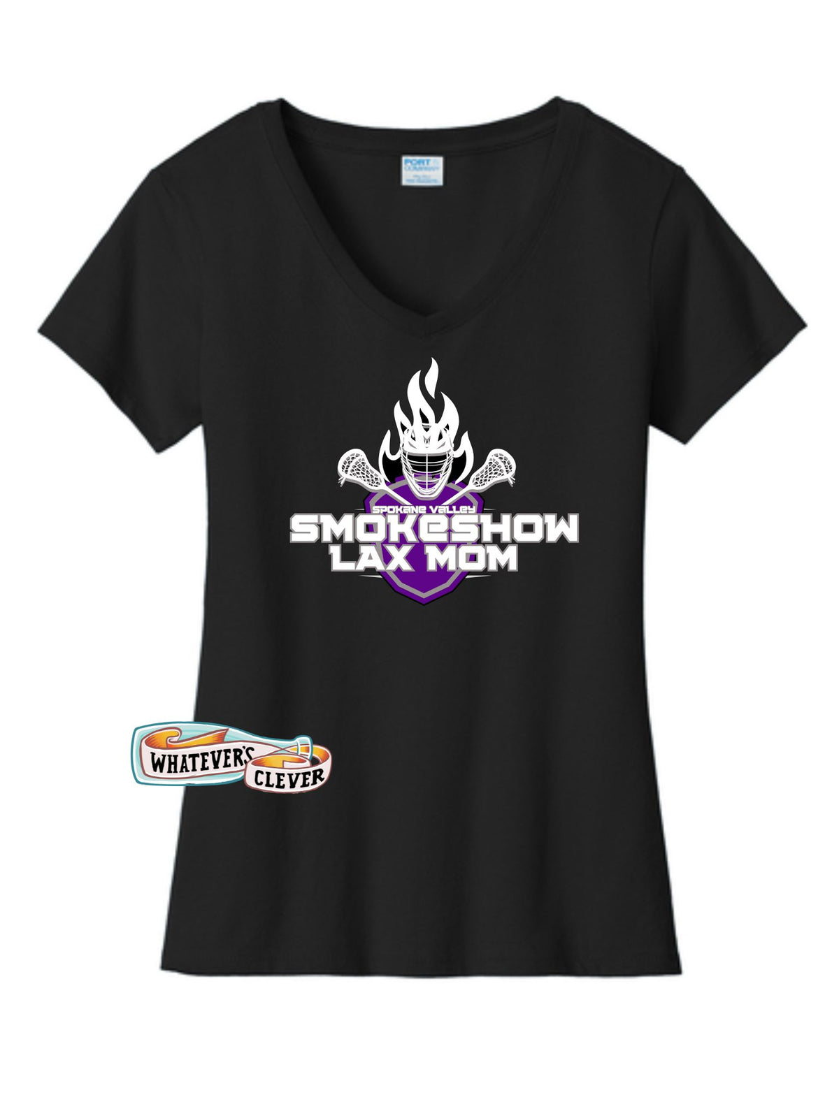 SV Smoke Show LAX Mom V-Neck Tee