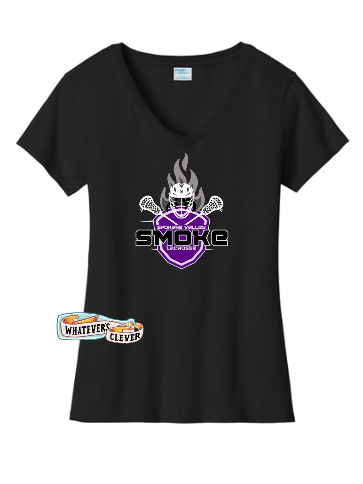 SV Smoke Show Lacrosse V-Neck Tee