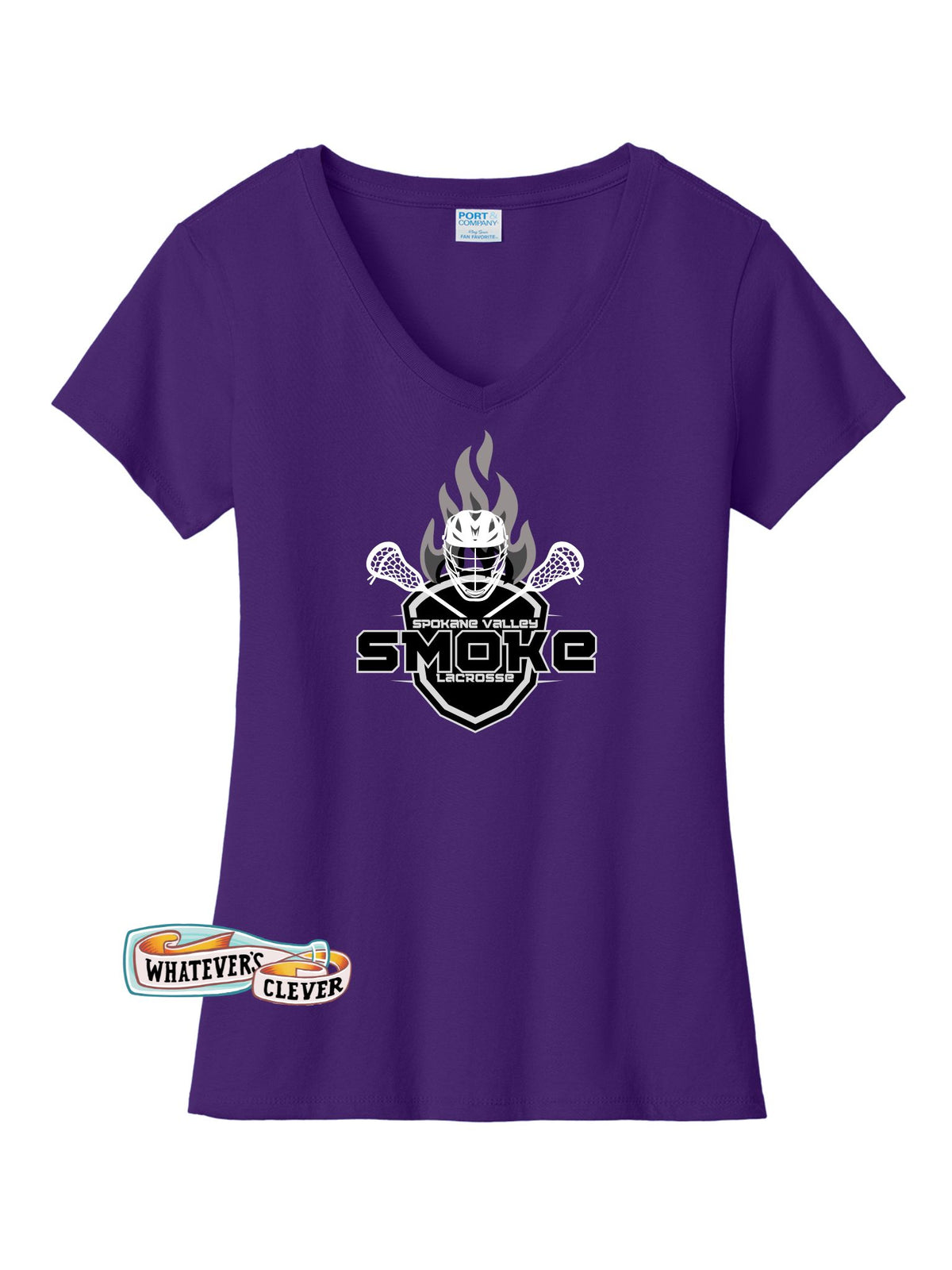 SV Smoke Show Lacrosse V-Neck Tee