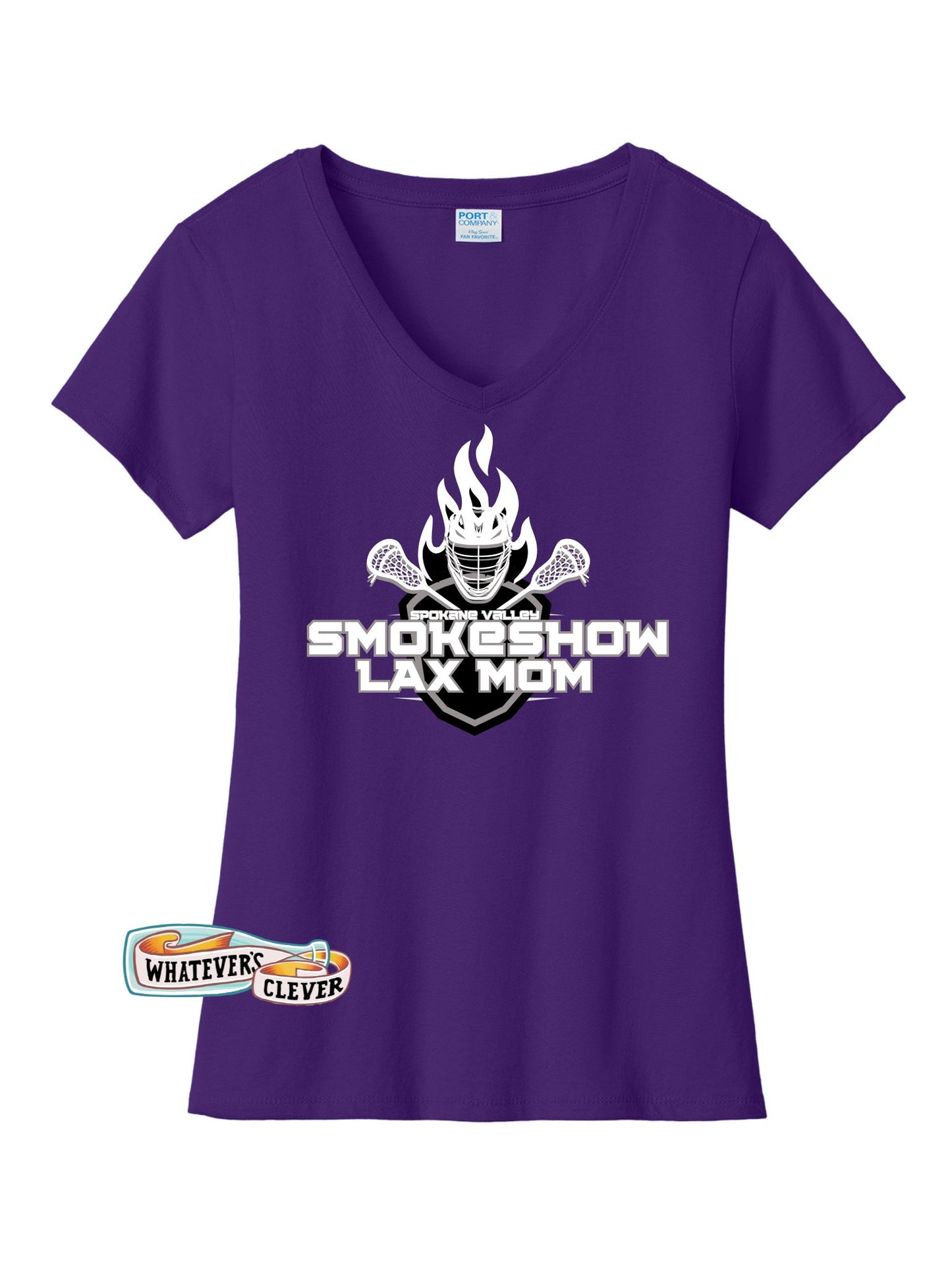 SV Smoke Show LAX Mom V-Neck Tee