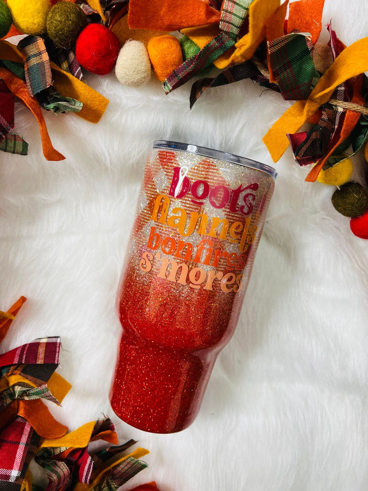 32oz Fall Plaid Tumbler