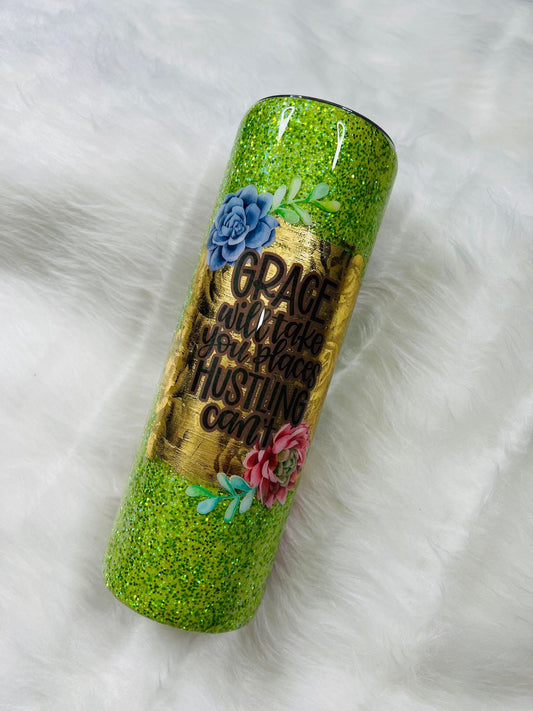 30oz Succulent and Grace Tumbler