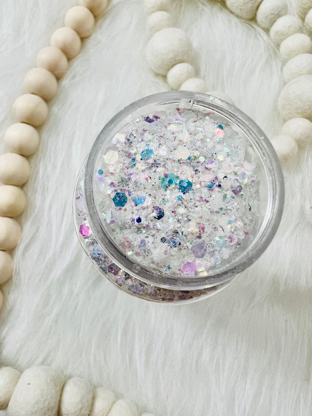 White Chunky - Whatever's Clever Boutique Dump Bucket Glitter