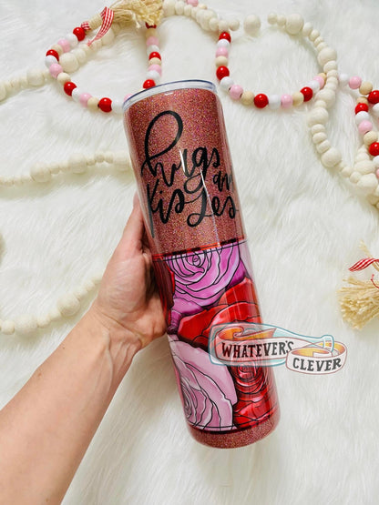 32oz Hugs and Kisses Tumbler